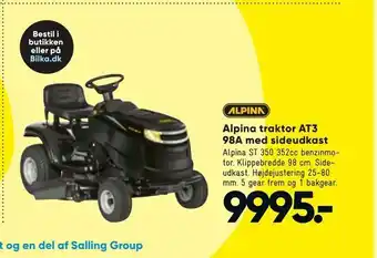 Alpina traktor AT3 98A med sideudkast