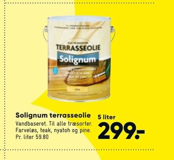 Bilka Solignum terrasseolie tilbud