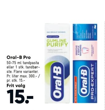 Bilka Oral-B Pro tilbud