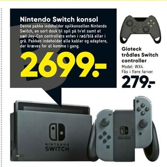 Bilka Nintendo Switch konsol tilbud