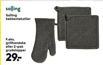Bilka Grillhandske eller 2-pak grydelapper tilbud