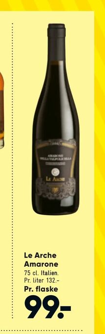 Bilka Le Arche Amarone tilbud
