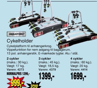 Harald Nyborg Branford cykelholder tilbud