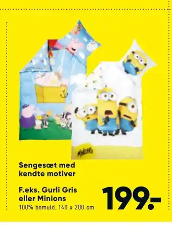 Bilka Gurli Gris eller Minions tilbud