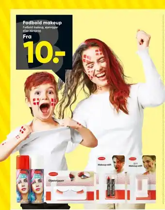 Bilka Fodbold makeup tilbud