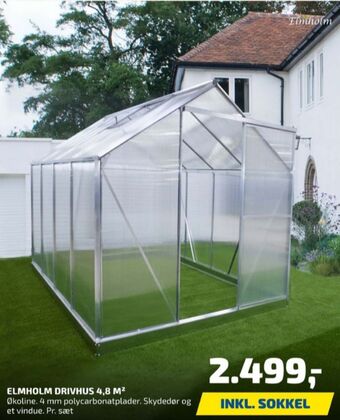 Davidsen Elmholm drivhus tilbud