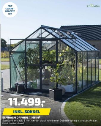 Davidsen Elmholm drivhus tilbud