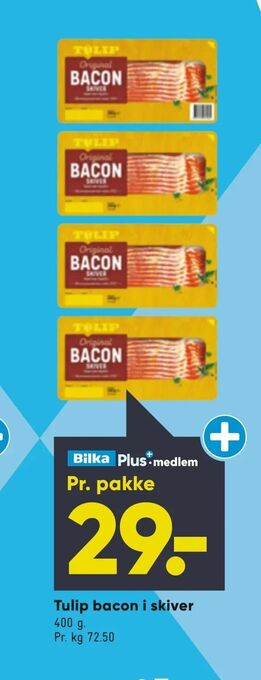 Bilka Tulip bacon i skiver tilbud