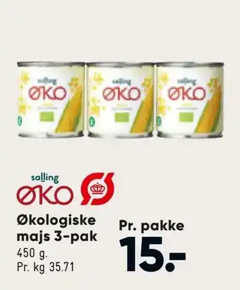 Økologiske majs 3-pak