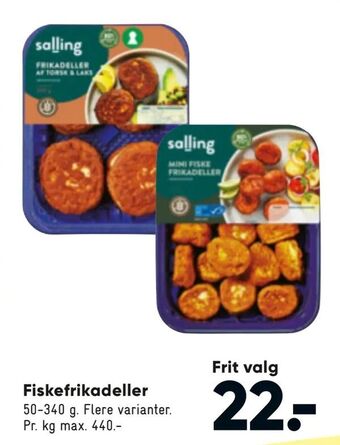 Bilka Fiskefrikadeller tilbud