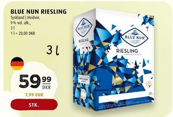 Scandinavian Park Blue nun riesling tilbud