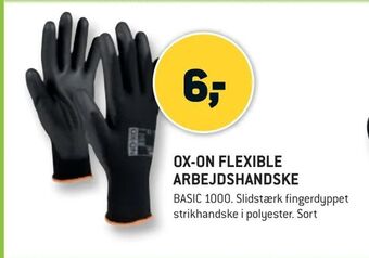 XL-BYG Ox-on flexible arbejdshandske tilbud