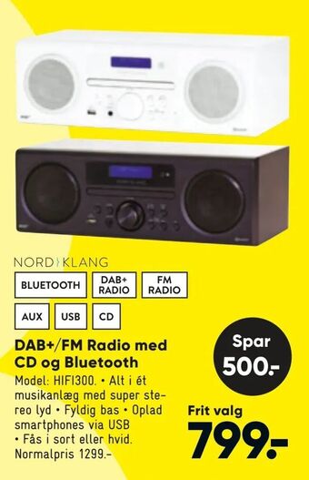 Bilka DAB+/FM Radio med CD og Bluetooth tilbud