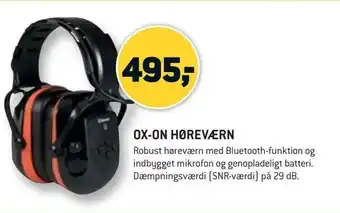 XL-BYG Ox-on høreværn tilbud
