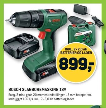 Bosch slagboremaskine 18v