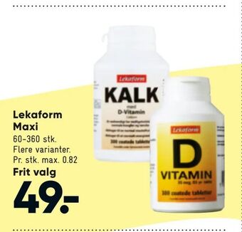Bilka Lekaform Maxi tilbud