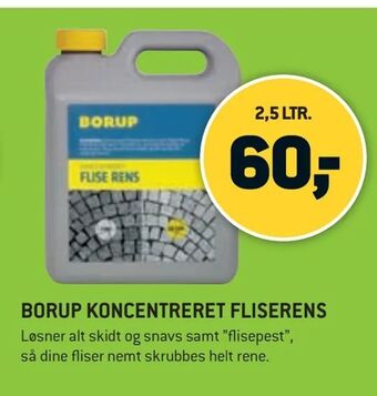 XL-BYG Borup koncentreret fliserens tilbud