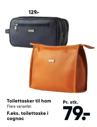 Bilka Toilettaske i cognac tilbud