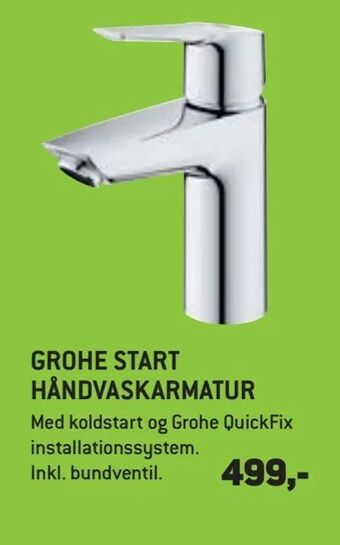 XL-BYG Grohe start håndvaskarmatur tilbud