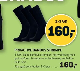 XL-BYG Proactive bambus strømpe tilbud