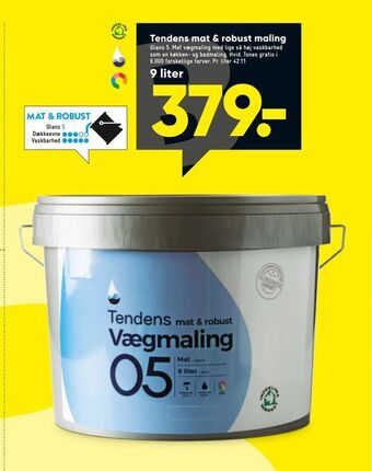 Bilka Tendens mat & robust maling tilbud