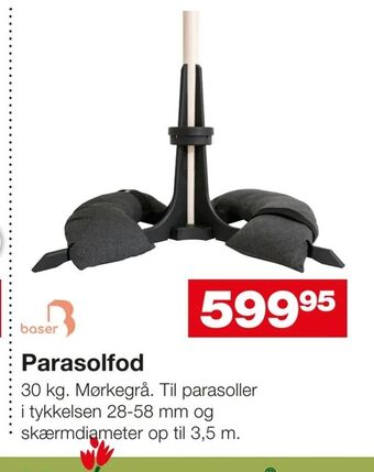 Bauhaus Parasolfod tilbud