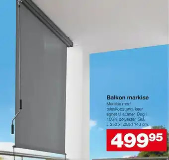 Bauhaus Balkon markise tilbud
