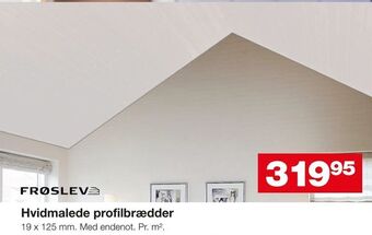 Bauhaus Hvidmalede profilbrædder tilbud
