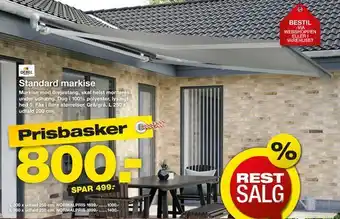 Bauhaus Standard markise tilbud