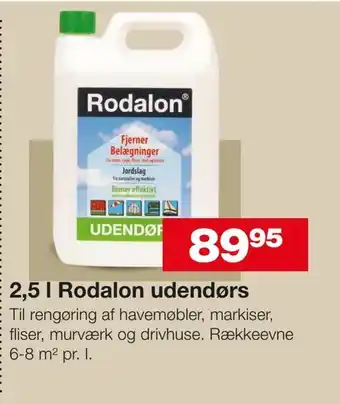 Bauhaus 2,5 l Rodalon udendørs tilbud