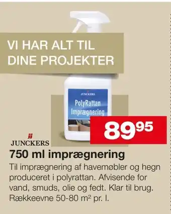 Bauhaus 750 ml imprægnering tilbud