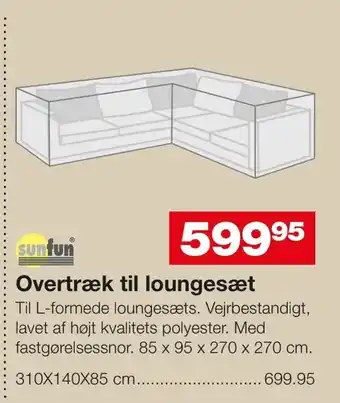 Bauhaus Overtræk til loungesæt tilbud