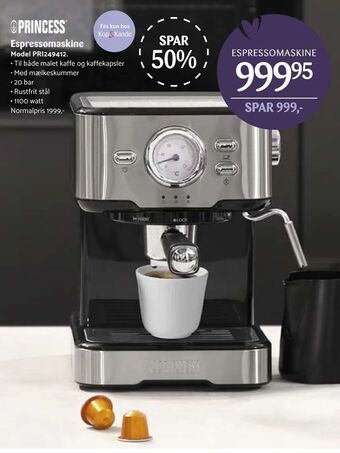 Kop & Kande Espressomaskine tilbud