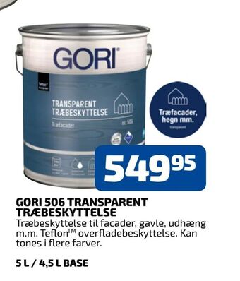 Davidsen Gori 506 transparent træbeskyttelse tilbud