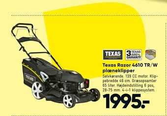 Bilka Texas Razor 4610 TR/W plæneklipper tilbud