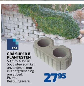 Grå super 8 plantesten