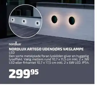 Nordlux artego udendørs væglampe