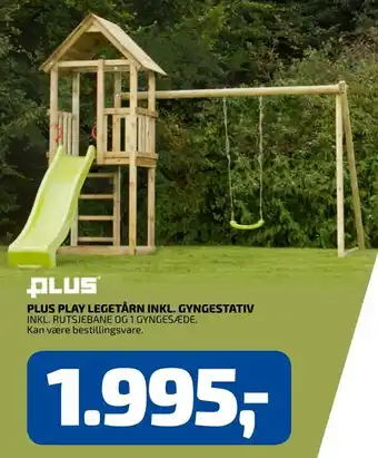 Davidsen Plus play legetårn inkl. gyngestativ tilbud