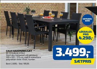 Davidsen Calvi havemøbelsæt tilbud