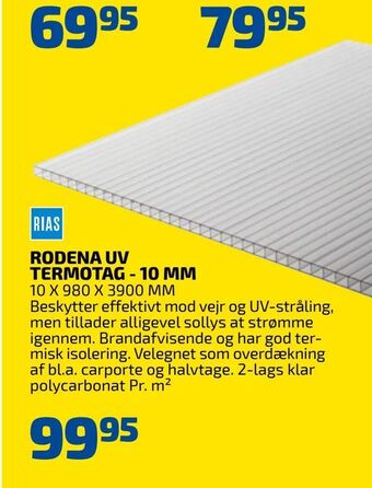 Davidsen Rodena uv termotag - 10 mm tilbud