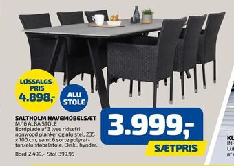 Davidsen Saltholm havemøbelsæt tilbud