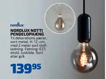 Nordlux notti pendelophæng