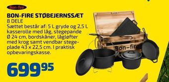 Davidsen Bon-fire støbejernssæt tilbud