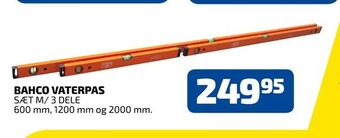 Davidsen Bahco vaterpas tilbud