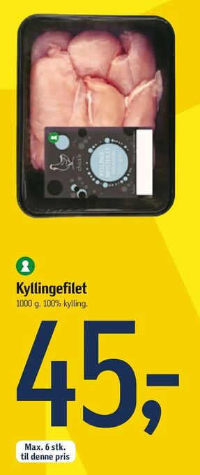 Føtex Kyllingefilet tilbud