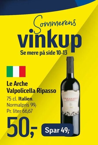 Føtex Le Arche Valpolicella Ripasso tilbud