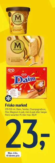Føtex Frisko marked tilbud