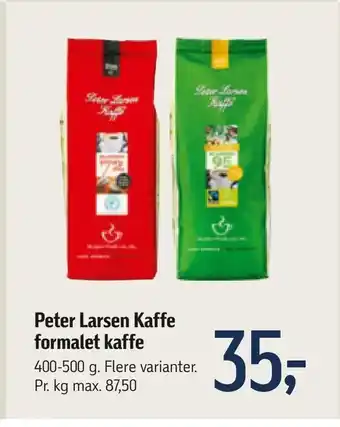 Føtex Peter Larsen Kaffe formalet kaffe tilbud