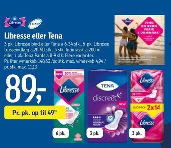Føtex Libresse eller Tena tilbud