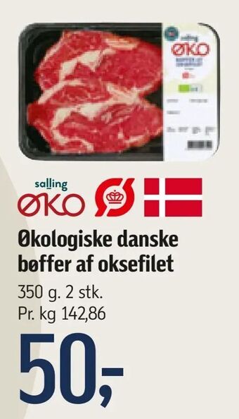 Føtex Økologiske danske bøffer af oksefilet tilbud